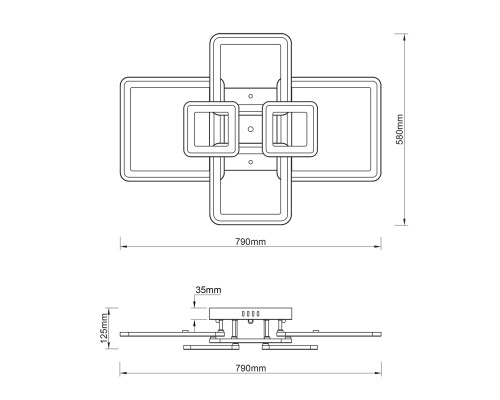 Потолочный светильник Escada 10286/6 LED*154W White
