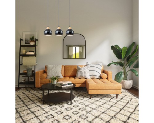 Подвесной светильник Escada 10178/3S E27*40W Black/Wood