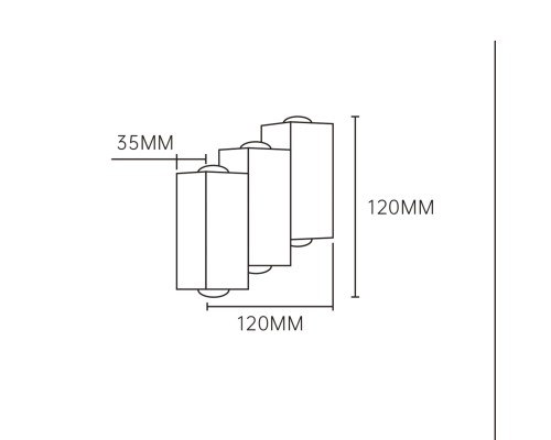 Настенный светильник Escada 30005W/01 LED*6W IP54 Black