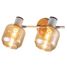 Спот Escada 10177/2A E14*40W White/Chrome/Wood