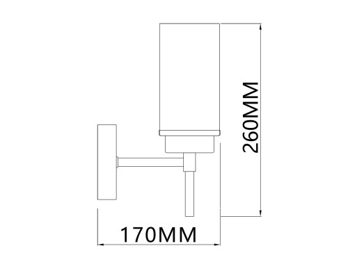 Настенный светильник Escada 2119/1A E14*40W Chrome