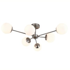 Светильник на штанге 150008/6R E27*60W Satin nickel