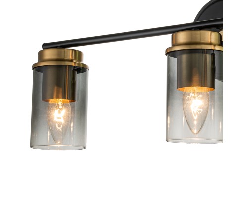 Настенный светильник Escada 2118/3A E14*40W Black/Brass