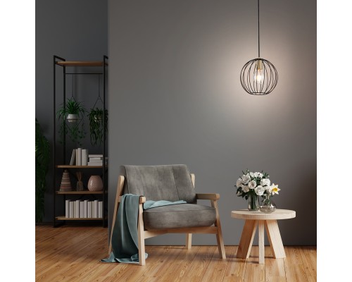 Подвесной светильник Escada 10176/1S E27*60W Black/Brass