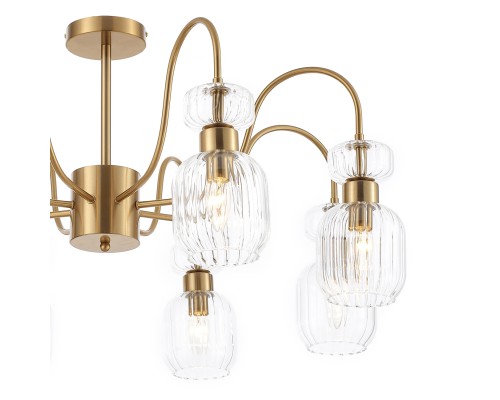 Светильник на штанге Escada 1141/8PL E14*60W Antigue copper/Clear