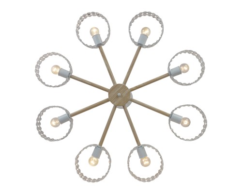 Светильник на штанге Escada 679/8P E27*60W White/Wood