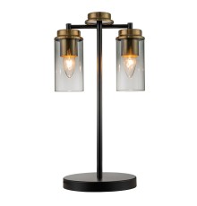 Настольный светильник Escada 2118/2 E14*40W Black/Brass