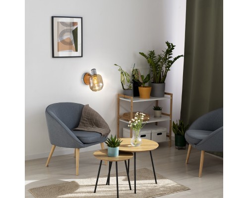 Спот Escada 10177/1A E14*40W White/Chrome/Wood