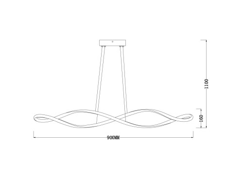Подвесной светильник Escada 10236/1 LED*60W Gold