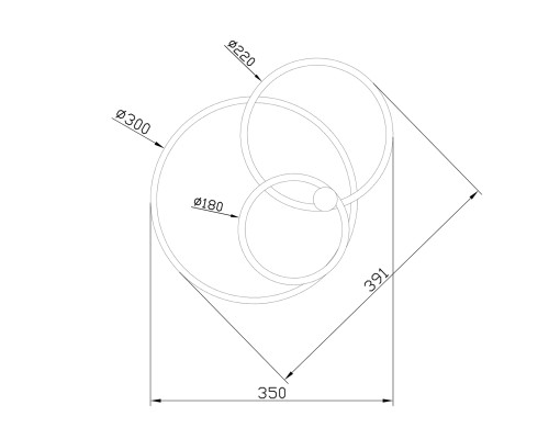 Потолочный светильник Escada 10213/2 LED*33+23W White/Black