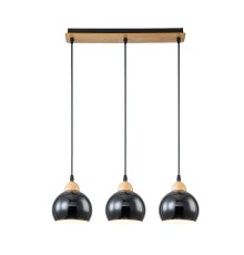 Подвесной светильник Escada 10178/3S E27*40W Black/Wood