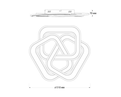 Потолочный светильник Escada 10244/3 LED*140W White