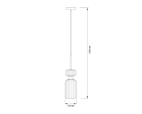 Подвесной светильник Escada 1141/1S E14*60W Chrome/Clear