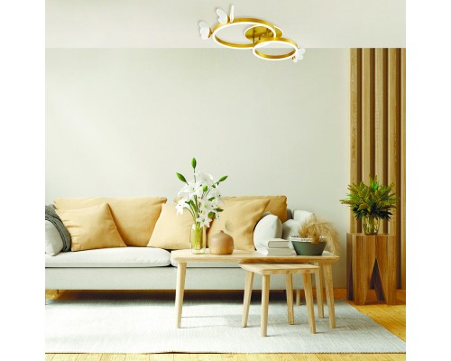 Потолочный светильник Escada 10225/2 LED*65+15W Gold