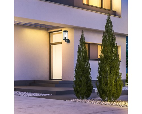 Настенный светильник Escada 30003W/03 E27*40W IP44 Dark grey