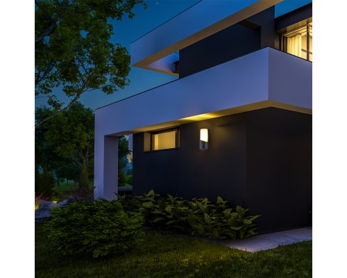 Настенный светильник Escada 30004W/01 E27*40W IP44 Dark grey