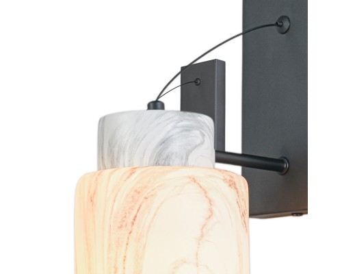 Настенный светильник Escada 1173/1A E27*60W Black/Marble white
