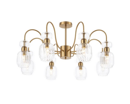 Светильник на штанге Escada 1141/8PL E14*60W Antigue copper/Clear