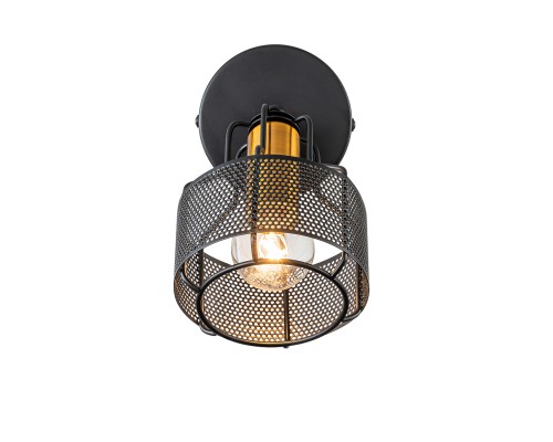 Настенный светильник Escada 1100/1A E14*40W Black/Gold