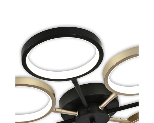 Потолочный светильник Escada 10262/8 LED*50W Black/Gold