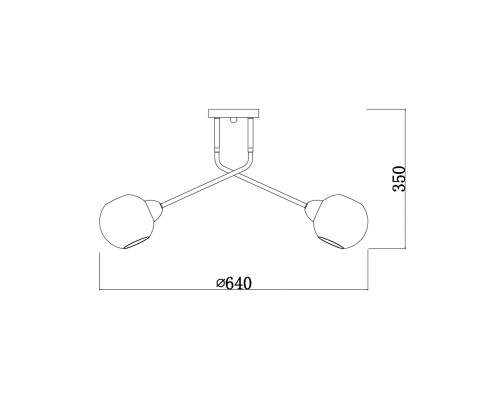 Светильник на штанге Escada 2113/5P E27*40W Copper/Black