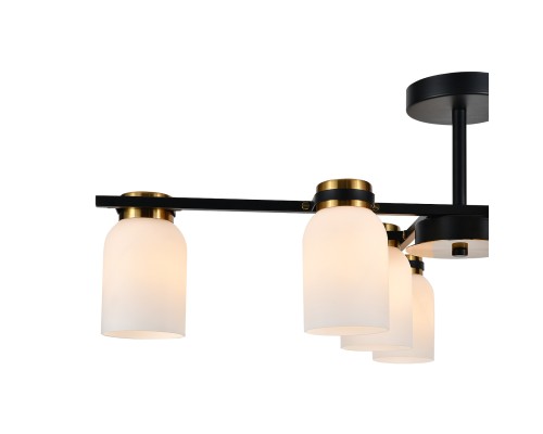 Светильник на штанге Escada 1151/8P E14*40W Black/Brass