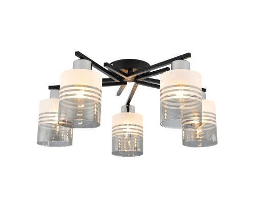 Потолочный светильник Escada 1132/5P E27*60W Black/Chrome