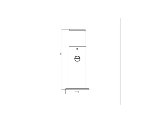 Уличный светильник Escada 10179/T E27*60W Dark grey