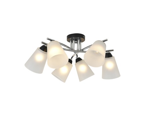 Потолочный светильник Escada 2132/6P E27*60W Black/Chrome