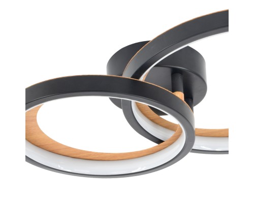 Потолочный светильник Escada 10265/2 LED*48W Black/Wood