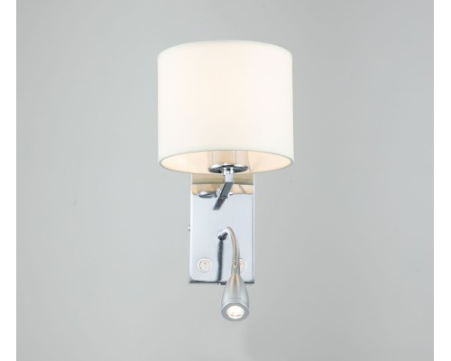 Настенный светильник Escada 552/A LED*1W+E27*60W Chrome/White