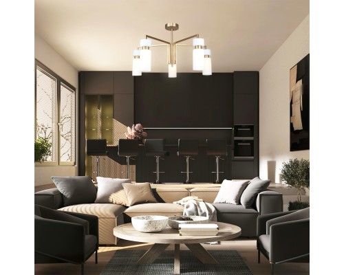 Светильник на штанге Escada 1171/5P E14*40W Brass