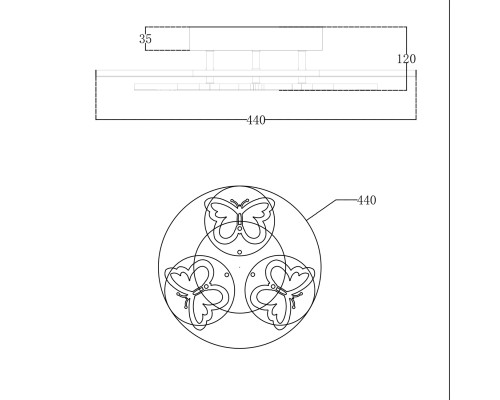 Потолочный светильник Escada 10272/6 LED*88W White