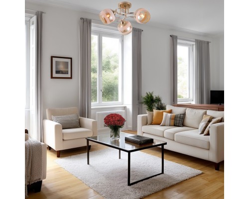 Потолочный светильник Escada 1110/3PL E27*40W Gold