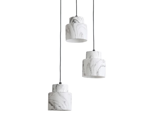 Подвесной светильник Escada 1173/3S E27*60W Black/Marble white