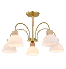 Светильник на штанге 150005/5R E27*60W Gold/Wood