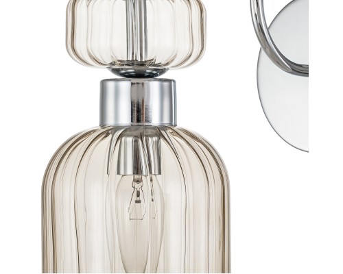 Настенный светильник Escada 1141/1A E14*60W Chrome/Beige