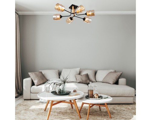 Потолочный светильник Escada 699/6P E27*60W Black