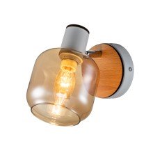 Спот Escada 10177/1A E14*40W White/Chrome/Wood