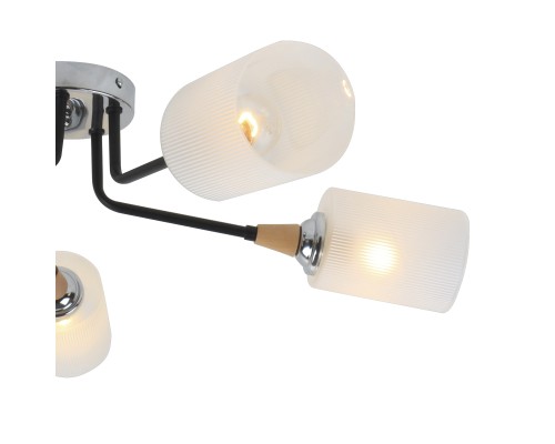 Потолочный светильник Escada 2101/5P E27*60W Black/Chrome