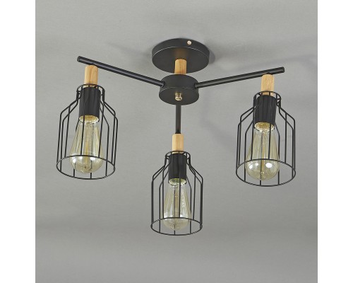 Потолочный светильник Escada 469/3PL E27*60W Black