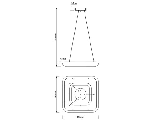 Подвесной светильник Escada 10259/1 LED*45W White