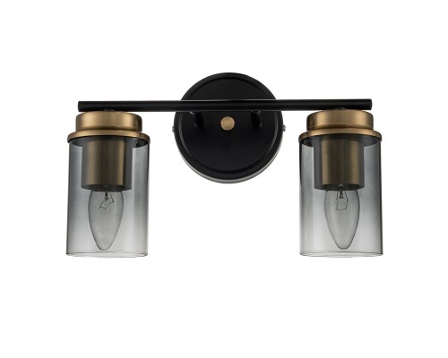 Настенный светильник Escada 2118/2A E14*40W Black/Brass