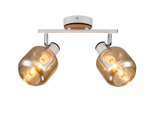 Спот Escada 10177/2A E14*40W White/Chrome/Wood