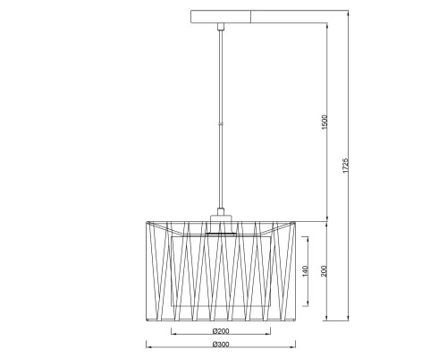 Подвесной светильник Escada 10181/1S E27*60W Black/Silver