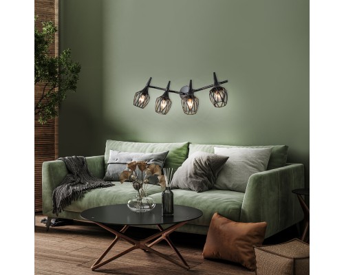 Настенно-потолочный свет Escada 1120/4A E14*40W Black