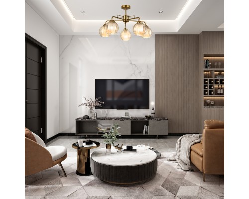 Светильник на штанге Escada 1135/5P E27*60W Сhampangne gold