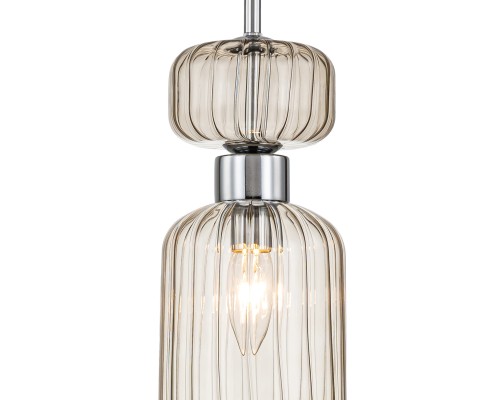 Подвесной светильник Escada 1141/1S E14*60W Chrome/Beige