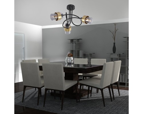 Потолочный светильник Escada 1139/3P E14*40W Black/Gold