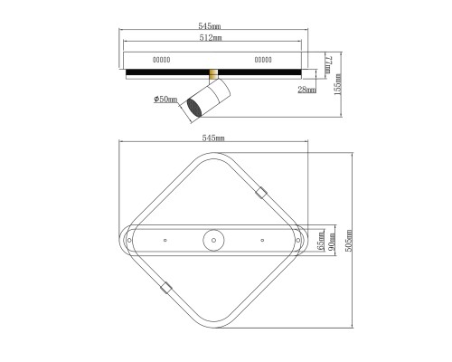 Потолочный светильник Escada 10280/1 LED*31+3W Chrome